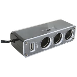 SAL Auto razdjelnik sa USB punjačem, 3 x 12-24 V, USB 5V - SA 023