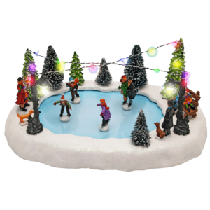 home Dekorativna LED rasvjeta, osvjetljeno klizalište sa djecom - DRM 9