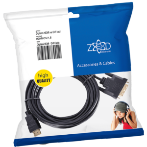 ZED electronic HDMI na DVI kabl, 1.5 met, ver. 1.4 - HDMI-DV/1,5