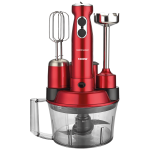Goldmaster Štapni mikser sa posudom, 5u1, 1000 W, Multipraktik - GM-7239VK Elena Max Dark Red