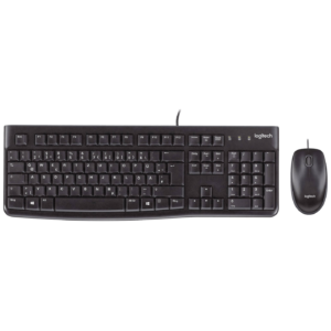 Logitech Tipkovnica+miš, set, žični, USB - MK120