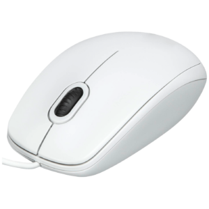Logitech Miš optički, 800 dpi, 3 tipke, USB - B100 White