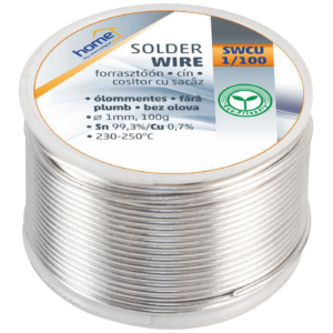 home Tinol za lemljenje, Ø1.0 mm, 100g - SWCU 1/100