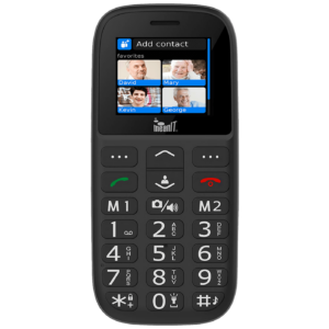 MeanIT Telefon mobilni, 1.8" zaslon, Dual SIM, FM radio, BT - VETERAN IV Plus