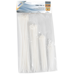 home Plastične vezice, set, 120 kom., bijela - CTS WH