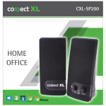 Connect XL Zvučnik, set, 2.0, USB 5V, crna boja - CXL-SP200