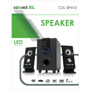 Connect XL Zvučnik, set, 2.1, AC 220V, crna boja - CXL-SP410