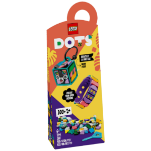 Lego Narukvica i privjesak za torbu - Neonski tigar, LEGO Dots