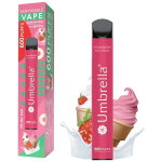 Umbrella Cigareta elektronska, jednokratna, Strawberry Ice Cream 20mg - 600 Puffs Strawberry Ice Cream 20mg