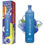 Umbrella Cigareta elektronska, jednokratna, Raspberry Ice 20mg - 3000 Puffs Raspberry Ice 20mg