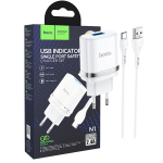 hoco. Punjač kućni sa USB type C kabelom, N1, 2.4A - N1 Ardent type C
