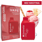 Umbrella Cigareta elektronska, jednokratna, Strawberry Ice Cream 0mg - 4000 Puffs Strawberry Ice Cream 0mg