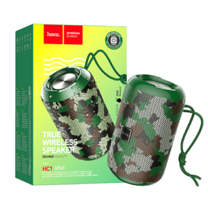 hoco. Zvučnik bežični, Hoco HC1, Bluetooth, 1200mAh, 5W, IPX5 - HC1 Camouflage Green