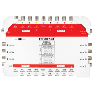 Amiko Multiswitch 9/8 sa dodatnim napajanjem, kaskadni - AMS9X8