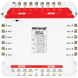 Amiko Multiswitch 9/12 sa dodatnim napajanjem, kaskadni - AMS9X12