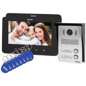 Orno Video interfon 2 x 7", 8 x RFID Tag, set, Indi Multi N - OR-VID-VP-1071/B