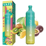 Umbrella Cigareta elektronska, jednokratna, Kiwi Passion Fruit Guava - 3000 PUFFS Kiwi Pass.Fruit G. 20mg