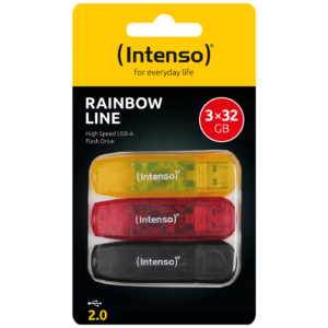 (Intenso) USB Flash drive 32GB Hi-Speed USB 2.0,Rainbow Line, 3 kom - USB2.0-32GB/Rainbow, 3 kom