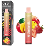 Umbrella Cigareta elektronska, jednokratna, Strawberry Mango 20mg - 1600 Puffs Strawberry Mango 20mg