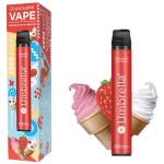 Umbrella Cigareta elektronska, jednokratna, Strawberry Ice Cream 20mg - 2200 Puffs Strawb. Ice Cream 20mg