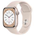 Apple Pametni sat, 1.69" LTPO OLED zaslon, vodootporan BT, WiFi - Watch Series 8 GPS 41mm Starlight