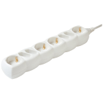 home Produžni kabl, 4 shuko+4 euro utičnice, 1.5mm²,3 met, bijeli - NV 18-3/WH/1,5