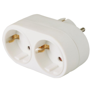 home Strujni razdjeljnik, 2 x Shuko utičnica pod 90° - NV 22-90