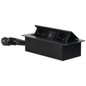 Orno Produžni kabel sa 2 x Schuko utičnice + 2 x USB, ugradbena - OR-AE-13126(GS)/GR