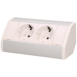 Orno Produžni kabel sa 2 x Schuko utičnice, ugradbena - OR-GM-9005/W-G(GS)