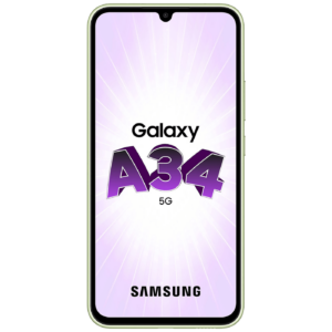 Samsung Smartphone 6.6", 5G, Octa Core 2.6GHz, RAM 8GB, 48Mpixel - Galaxy A34 5G 8GB/128GB Lime