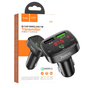 hoco. FM modulator, Bluetooth, 12/24V, 2 x USB, microSD, PD 18W - E59 Promise