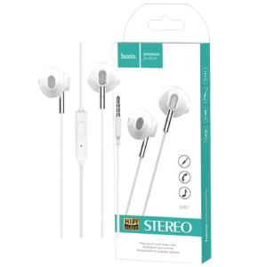 hoco. Slušalice sa mikrofonom, 3.5 mm,dužina kabela 1.2 met,bijela - M57 Sky sound, White