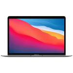 Apple Laptop 13,3", M1 chipset CPU 2.9 GHz,8GB DDR, SSD 256 GB - MacBook Air; MGN63T/A, Space Gray
