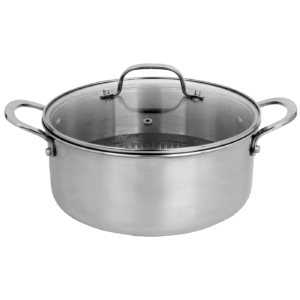 Zilan Kaserola sa staklenim poklopcem, 24 cm, troslojno posuđe - ZLN9648