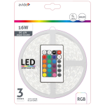 Avide LED traka sa daljinskim upravljačem, RGB, 7.2W, 12V, 3 met. - ABLSBL12V5050-30RGB