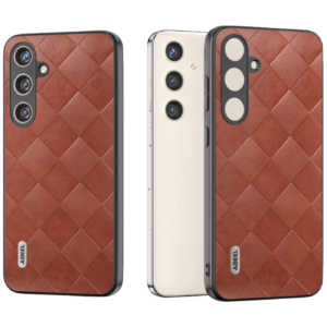 NN-Su Maska za Samsung S24+, TPU + PC + PU koža - Galaxy S24+ PU Phone Case(Brown)