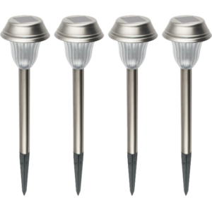 home Solarna vrtna LED lampa, metalna, set 4 komada, 200 mAh - MX 807/4