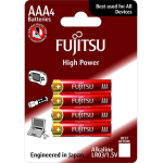 Fujitsu Baterija alkalna AAA/LR03, High Power, 1.5V, blister 4 kom - LR03(4B)FH