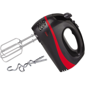 Zilan Mikser ručni, 5 brzina+turbo, 300 W, crno/crvena - ZLN8402/BK