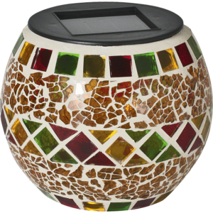 home Solarna vrtna dekorativna svjetiljka, svjećnjak,žuti, 300mAh - MX 512/S