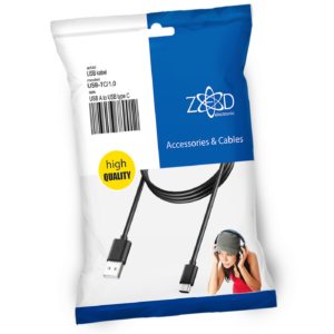 ZED electronic USB A na USB type C, dužina 1.0 metar - USB-TC/1,0