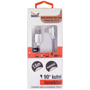 MeanIT USB kabl za smartphone i iPhone, FLIP, 1A - KABEL ZA SMARTPHONE/IPHONE