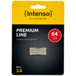(Intenso) USB Flash 64GB Hi-Speed USB 3.0 up to 100MB/s, Premium Line - USB3.0-64GB/Premium Line