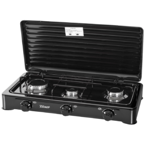 Zilan Plinski rešo sa 3 plamenika, 2300 W, crna - ZLN0032/BK